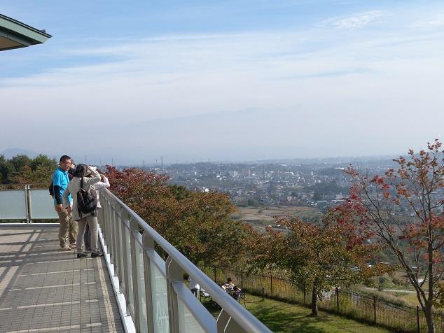 あぐりの湯から小諸市を眺めている風景写真