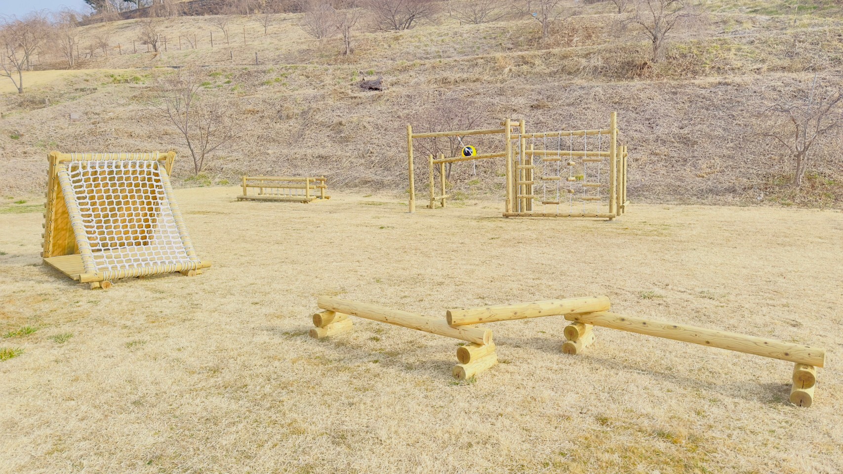飯綱山公園南斜面木製遊具（提案事業）の写真