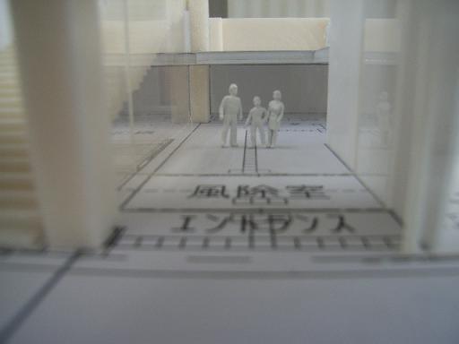 玄関ホールの模型写真