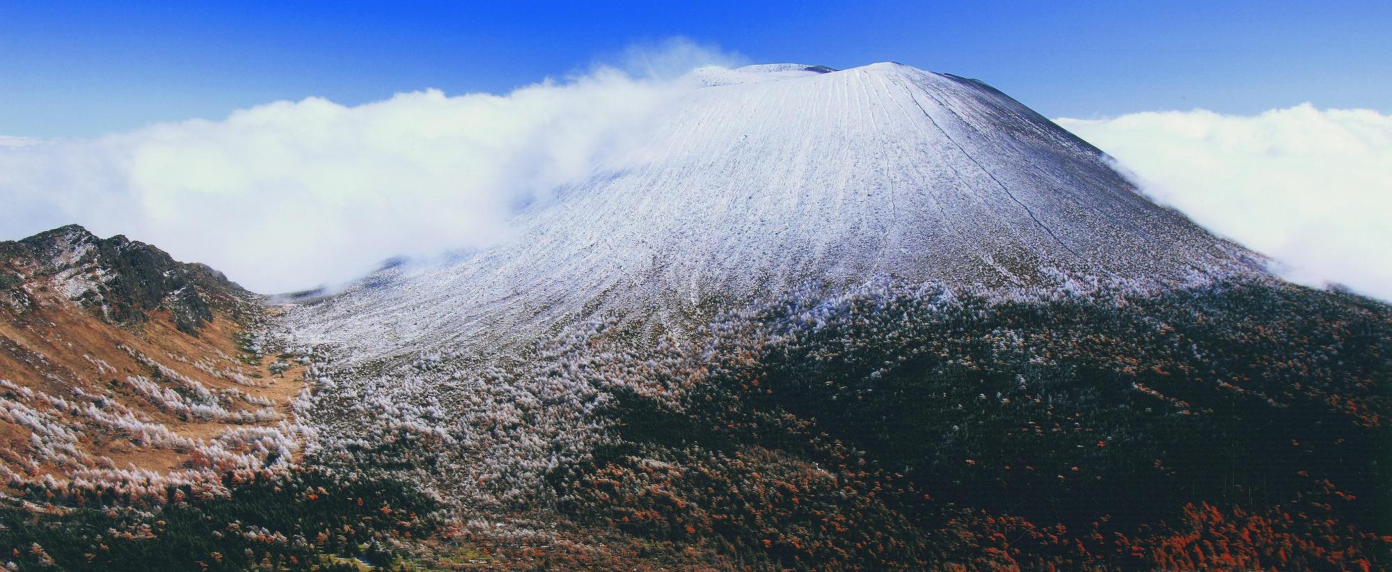 浅間山冬景色の写真